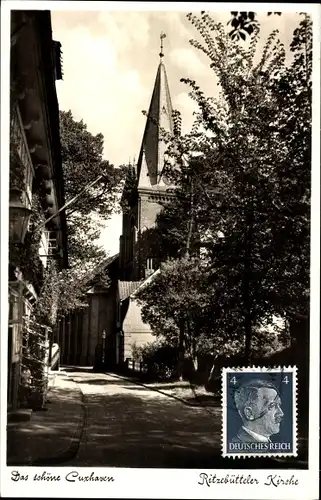 Ak Ritzebüttel Cuxhaven in Niedersachsen, Kirche