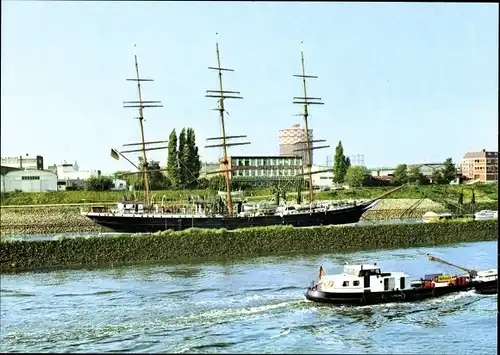 Ak Hansestadt Bremen, Weser, Segelschulschiff Deutschland