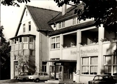 Ak Friedrichsbrunn Thale im Harz, HO-Gaststätte Brockenblick