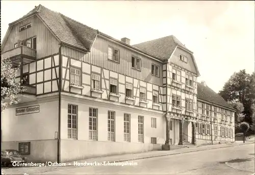 Ak Güntersberge Harzgerode am Harz, Handwerker Erholungsheim