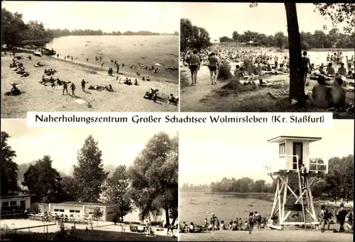 Ak Wolmirsleben im Salzlandkreis, Naherholungszentrum Großer Schachtsee, Turm