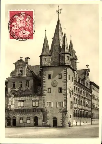 Ak Frankfurt am Main, Saalhof, alte Kaiserpfalz