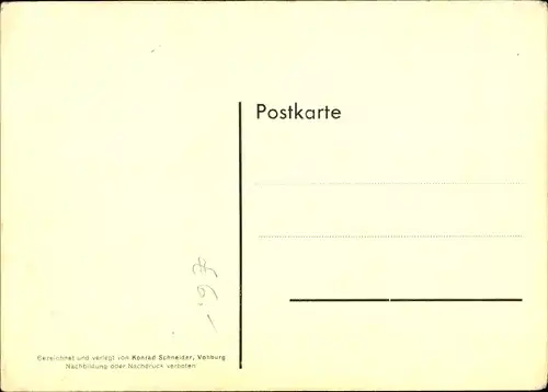 Künstler Ak Schneider, K., Vohburg an der Donau Oberbayern, Kleinbrückentor