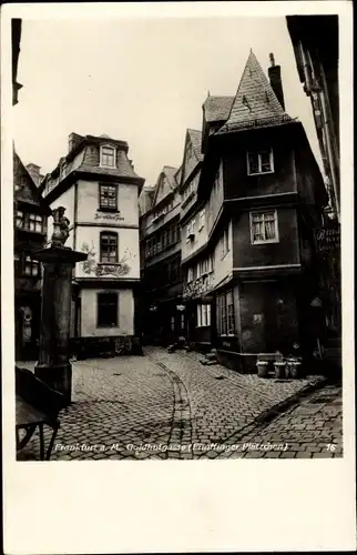 Ak Frankfurt am Main, Goldhofgasse, Fünffinger Plätzchen