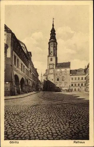 Ak Görlitz in der Lausitz, Rathaus