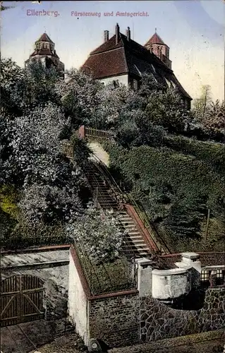 Ak Eilenburg an der Mulde, Fürstenweg, Amtsgericht