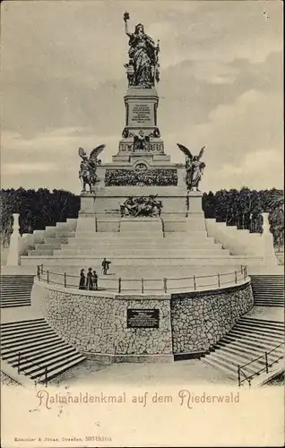 Ak Rüdesheim am Rhein, Niederwald Nationaldenkmal