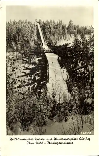 Ak Oberhof im Thüringer Wald, Thüringenschanze, Skispringen