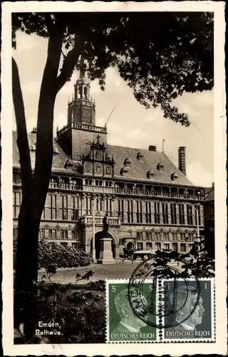 Ak Emden in Ostfriesland, Rathaus