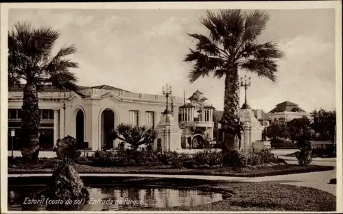 Ak Estoril Cascaes Cascais Portugal, Entrade do Parque