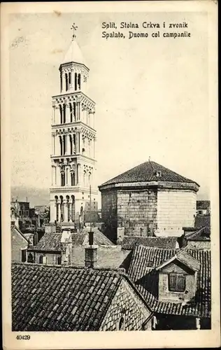 Ak Split Spalato Kroatien, Duomo col campanile