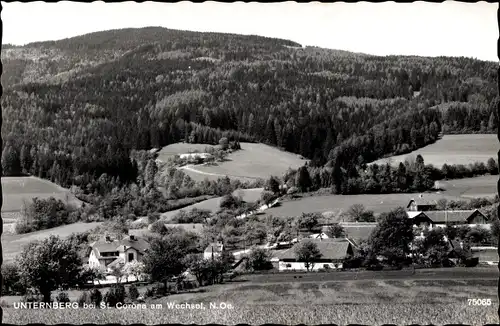 Ak Unternberg St. Corona am Wechsel Niederösterreich, Gesamtansicht