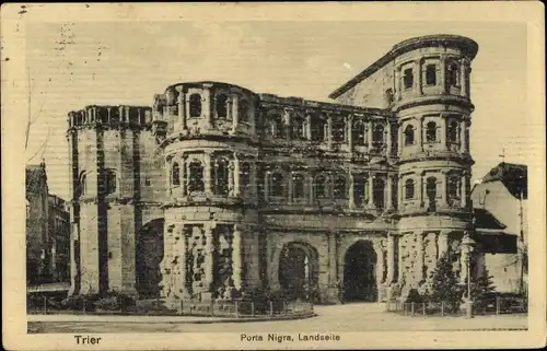 Ak Trier an der Mosel, Porta Nigra, Landseite