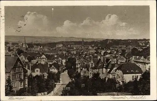 Ak Weimar in Thüringen, Gesamtansicht