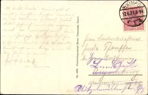 Ak Weimar in Thüringen, Gesamtansicht