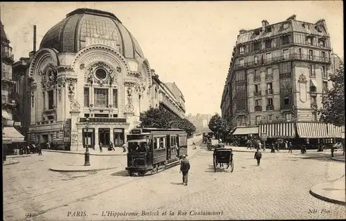 Ak Paris XVIII. Montmartre, Hippodrom, Rue Caulaincourt