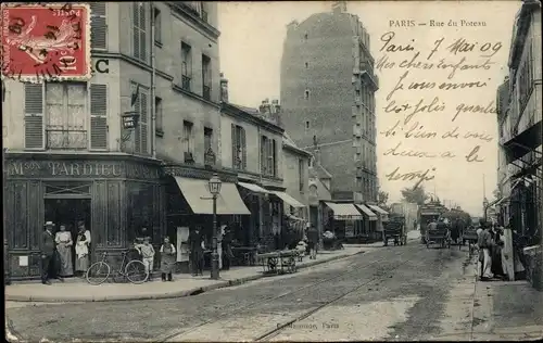 Ak Paris XVIII. Montmartre, Rue du Poteau