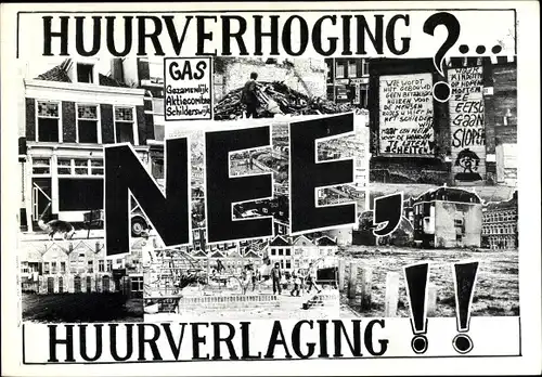 Ak Niederlande, Kampagne gegen Mieterhöhung