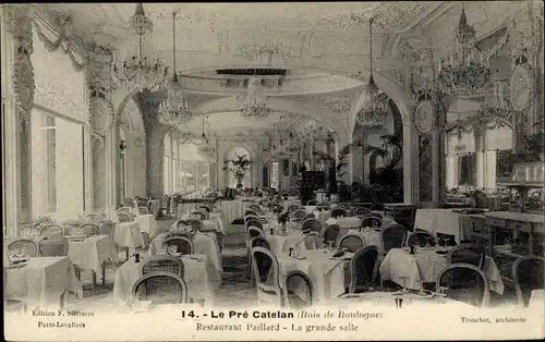 Ak Paris XVI Passy, Avenue du Bois de Boulogne, Pre Catelan, Restaurant Paillard