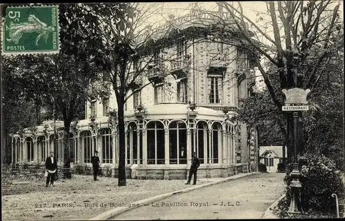 Ak Paris XVI Passy, Bois de Boulogne, Königlicher Pavillon