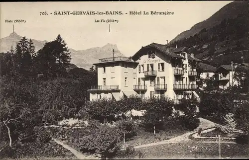 Ak Saint Gervais les Bains Haute Savoie, Hotel La Berangere