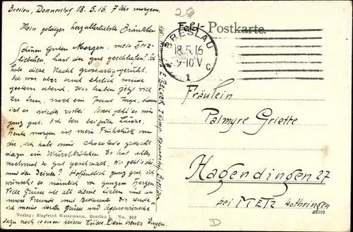 Ak Wrocław Breslau Schlesien, Liebichshöhe, Springbrunnen