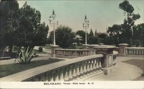 Ak Belgrano Argentinien, Terrasse