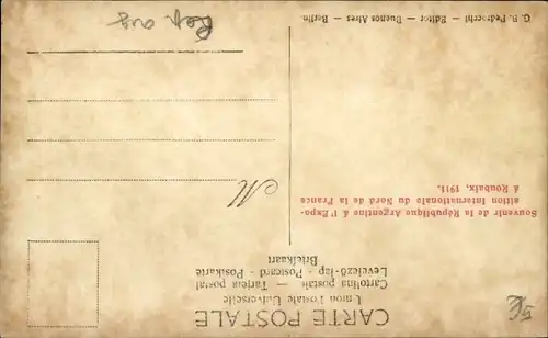 Ak Belgrano Argentinien, Terrasse