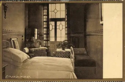 Ak Dortmund im Ruhrgebiet, Sanatorium der Franziskanerinnen, Einzelzimmer