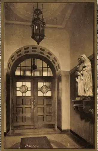 Ak Dortmund im Ruhrgebiet, Sanatorium der Franziskanerinnen, Portal
