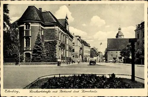 Ak Eilenburg an der Mulde Sachsen, Rinckartstraße, Postamt, Kornhaus
