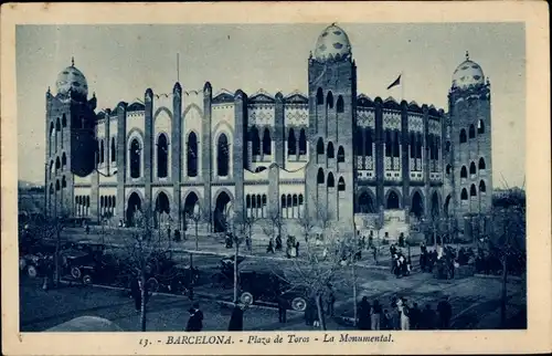 AK Barcelona Katalonien Spanien, Plaza de Toros la Monumental