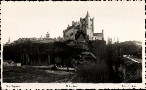 Ak Segovia Kastilien und Leon, El Alcazar