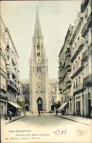 Ak Donostia San Sebastian Baskenland, Iglesia del buen pastor