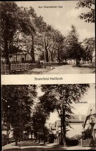 Ak Hamburg Wandsbek Bramfeld Hellbrook Hellbrok, Am Bramfelder See, Cornehlstraße