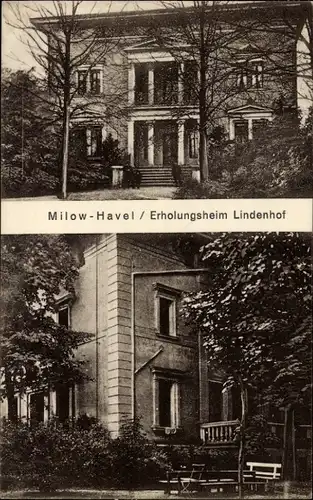 Ak Milow im Havelland, Erholungsheim Lindenhof