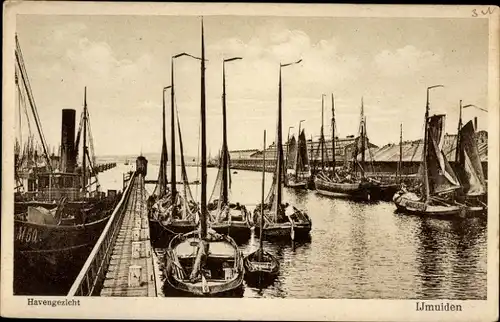 Ak IJmuiden Ymuiden Velsen Nordholland, Hafen