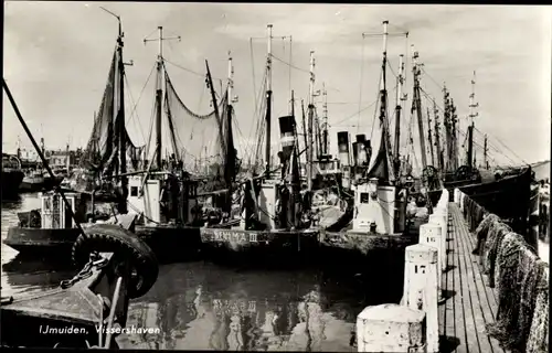 Ak IJmuiden Ymuiden Velsen Nordholland, Fischereihafen