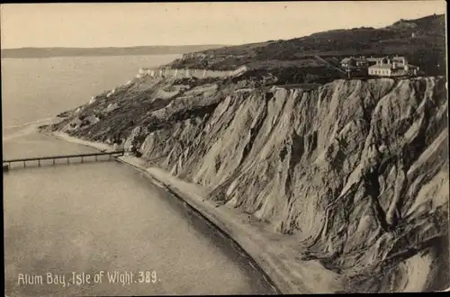 Ak Alum Bay Isle of Wight England, Klippen