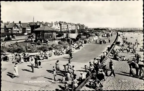 Ak St. Annes on Sea Lancashire England, Promenade