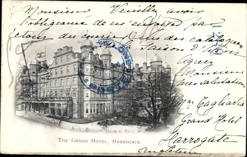 Ak Harrogate Yorkshire England, Grand Hotel