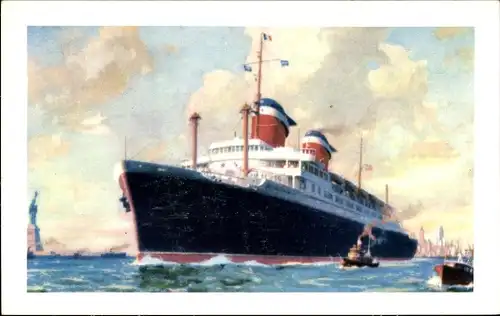 Ak Dampfschiff SS America, USL