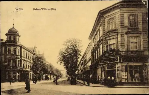 Ak Wels in Oberösterreich, Kaiser Wilhelm Ring