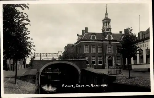 Ak Edam Volendam Nordholland, Dam, Raadhuis