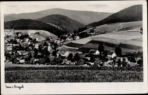 Ak Sosa Eibenstock im Erzgebirge, Panorama