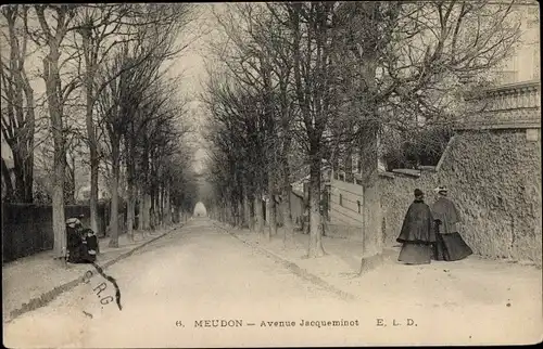 Ak Meudon Hauts de Seine, Avenue Jacqueminot