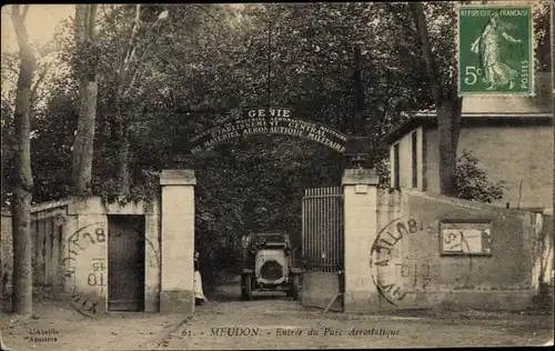 Ak Meudon Hauts de Seine, Parkeingang
