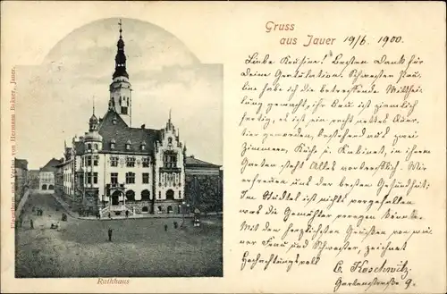 Ak Jawor Jauer Schlesien, Rathaus