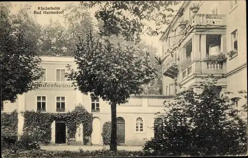 Ak Jerzmanice Zdrój Bad Hermsdorf Schlesien, Kinderheim