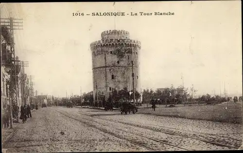 Ak Saloniki Thessaloniki Griechenland, Der Weiße Turm